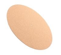 BESTonZON Khaki Cork Turntable Slipmat for Vinyl Record Players, Sound Damping and Scratch Prevention Mat, for Family and Friends Use
