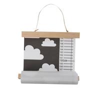 BESTonZON Kids Growth Height Chart Ruler Easy to Install Wall-Hanging with Waterproof Feature Height Measuring Tool Made of Wood and Canvas Simple and Modern Design for Home Decoration