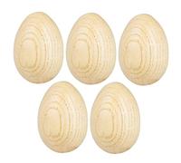 BESTonZON Kids Percussion Eggs 5 Pack of Solid Wood Egg Early Educational Toys