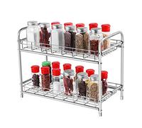 BESTonZON Kitchen Spice Rack Countertop Shelving Spice Rack for Worktop Countertop Condiment Bottle Display