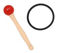 BESTonZON Knock Stick Crystal Bowl Mallet Handle Singing Bowl Rubber O Ring Mallet for Crystal