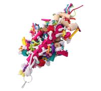 BESTonZON Large Parrot Bite for Birds Natural Material Chewing with Bright Colors Portable and Hard Texture Fun Pet Supplies gift for for for for for for for African Grey and Caged Birds