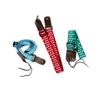 BESTonZON Leather Head Ukulele Strap Cotton Adjustable Guitar Accessory for Tenor Uke