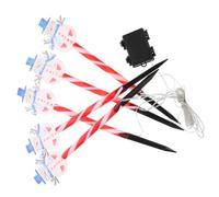 BESTonZON LED Christmas Pathway Stake Light Waterproof Battery Powered Outdoor Decorative Lights for Garden Lawn Patio Festive Christmas Tree