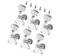 BESTonZON Left Hand Flat Shell Sealed Tuning Pegs for Guitar Professional Guitar Machine Head Tuners Closed String Tuning Keys Pegs