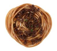 BESTonZON Lifelike Artificial Spaghetti Pasta with Meat Sauce Model Food for Restaurant Display Showcase Reusable Fake Italian Cuisine Prop with Smooth Surface and Bright Color