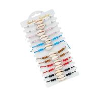BESTonZON Lightweight Beaded Bracelet Includes Gift Packaging 12pcs for Made of Crystal and Shell Beautiful Design, for Party or Daily Use