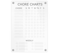 BESTonZON Magnetic Acrylic Planner Board A4 Dry Erase Weekly Schedule Board for Fridge Wall Use for Home Office Organization