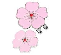 BESTonZON Magnetic Golf Ball Marker with Delicate Pink Hat Clip Portable Golf Accessories for Men and Women Outdoor Hat Marker for Quick Ball Identification Course