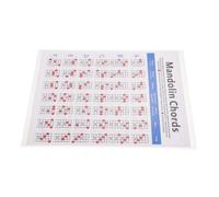 BESTonZON Mandolin Chord Chart for Beginners Mandolin Fingering Diagram Portable Accessory Notes