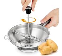 BESTonZON Manual Potato Presser Stainless Steel Potato Ricer for Home Kitchen Heavy Duty Masher Tool for Smooth Mashed Potatoes and Vegetables