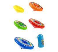 BESTonZON Manual Rotating Gyro for Colorful Stacking Spinning Tops with Launcher Creative Desktop Game for Parent Interactive Gift Random Color