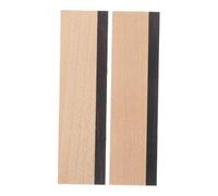 BESTonZON Maple and Ebony Resonator Bridge Saddle for Acoustic Guitar Cut and Slotted Dobro Bridge Pins