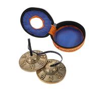 BESTonZON Meditation Bell Cymbals Made of Sturdy Copper for Mindfulness and Music Practice Small with Carrying Case