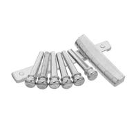 BESTonZON Metal Acoustic Guitar Bridge Pins with Saddle Nut Professional Folk Guitar Parts for Enhanced Sound Projection Easy Installation String Pin Nails Replacement Accessories