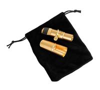 BESTonZON Metal Crafted Alto Sax Saxophone Mouthpiece Kit Beautiful Cap Clip for Wind Instrument Accessories