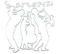 BESTonZON Metal Embossing Dies Music Band Notes Card Crafting Dies for Scrapbooking