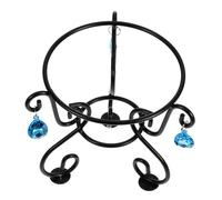 BESTonZON Metal Gazing Ball Stand with Slip Base Crystal Globe Display Holder for Home Office Enhances Reflective Sphere Presentation with Elegant Design and Stable Support Rack