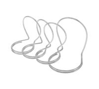 BESTonZON Metal Guitar Finger Picks Finger Thumb Picks Adjustable Size 4pcs Versatile Use Silver Music Accessories Fingerpicking for Guitar and Banjo