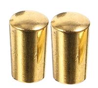 BESTonZON Metal Guitar Toggle Switch Caps Golden 3.5mm Inner Diameter 2pcs Deep Threading Electric Guitar Parts for Classic Solid Body Replacement