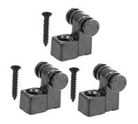 BESTonZON Metal Headstock Roller String Retainer for Electric Guitar with Mounting Screws Black Guitar String Guide to Prolong Service Life