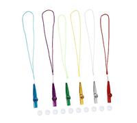 BESTonZON Metal Kazoo Set with 7 Colorful Metal Kazoos and 10 Replacement Membranes for Music Practice and Party Use in Uk