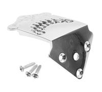 BESTonZON Metal Mandolin Tailpiece with Screws Feathered Design Replacement Bridge Part for Mandolin Guitar Accessories
