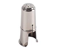 BESTonZON Metal Protective Cap for Tenor Saxophone Sax Mouthpiece Size L 84mm Nickel Plated Saxophone Part Improves Tone Purity and Protects Rail for Musical Instruments