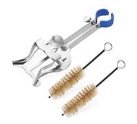 BESTonZON Metal Sheet Music Clamp-on Holder for Trumpet Stand 2 Small Cleaner Brush for Instrument Playing