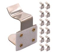 BESTonZON Metal Tablecloth Clips 20pcs Reinforced Grip Iron Clamps Easy to Clean Silver Clips for Table Skirts and Tablecloths for Conference and Dining Tables