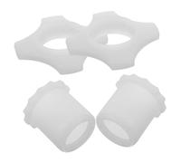 BESTonZON Microphone for Comfortable User Experience 2 Sets Glow in The Dark Silicone Bottom Rod Sleeves Stylish Mic Ring Set for Bars and Stages