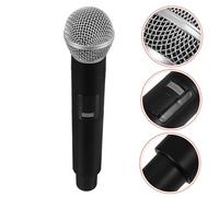 BESTonZON Microphone Model Faux Microphone Singing Prop for Party Pretend Play Toy Realistic Design for Boys and Girls Stage Performance and Creative Fun