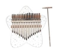 BESTonZON Mini 17-tone Acrylic Thumb Piano with Star Shape Lightweight Music Instrument for Boys and Girls and Beginners