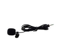 BESTonZON Mini 3.5mm Tie Lapel Clip Microphone Black Plastic with Dynamic Sound Frequency Range 30 to 15000hz for Teaching Lectures Compatible with PC Laptop