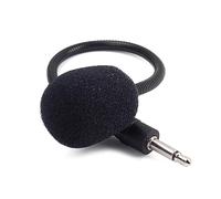 BESTonZON Mini Condenser Microphone 3.5mm Port Portable Metal Wired Mic with Hand-free Operation and 205mm Length for Phone and Guitar Eq Pickups, for Lecturers on Stage Use