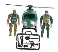 BESTonZON Mini Helicopter Soldier Toys Boy Girl Boy Battle Playset Birthday Military Toy and Girls Soldier Model for Army