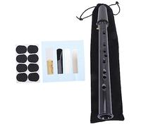 BESTonZON Mini Saxophone Portable Beginner Kit 11 Hole c Key Pocket Sax Reeds Cloth Mouthpiece for Boys and Girls and Music Learning