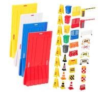 BESTonZON Mini Traffic Sign Model Educational for Learning Road Safety Awareness Plastic Traffic Cognition Play for Preschool