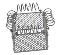 BESTonZON Miniature Abs Plastic Safety Guardrail DIY Building Block Fence for Soldiers Sturdy Protective Wall Kit for Interactive Scene Assembly and Barnyard Play