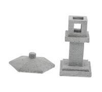 BESTonZON Miniature Pavilion Pagoda Statue for Fish Tank Decoration Chinese Ancient Architecture Models Garden Ornament for Aquarium and Zen Garden Accessories