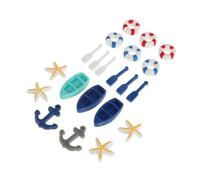 BESTonZON Miniature Resin Boat Figurines for Coastal Micro Landscape Decor Beach Style Accessories for Dollhouse Scenes and Home Craft Versatile Models for Unique Seaside Themed Decoration