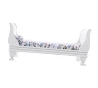 BESTonZON Miniature Single Bed Model Realistic 1:12 Scale Dollhouse Furniture Mini Bed for Bedroom Scene Suitable for Mini House Layout Matches Miniature Dolls and Accessories