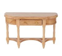 BESTonZON Miniature Wooden Table: Dollhouse Mini Furniture - Simulation Detailed Wood Desk - Role-Playing Supply For Home Decor 4.7"X2.9"