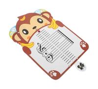 BESTonZON Monkey Shape Music Staff Flash Cards Portable Movable Music Notation Board for Students Musicians Practice Teaching Aid for Home Classroom