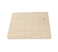 BESTonZON Montessori Number Teaching Aid Board for Early Education Wooden Spelling and Recognition Smooth Edges Cognitive Learning Tool for Preschoolers to Practice Writing and Number