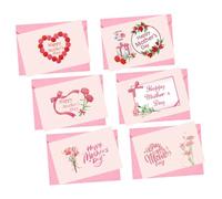 BESTonZON Mother’s Day Greeting Cards Set 6 Small Cards with Envelopes and Seal Stickers for Presents and Thank You Notes for Mothers Day Celebration