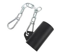 BESTonZON Multi Function T Bar Row Platform Eyelet Attachment with Chain Thick Steel Barbell Sleeve for Seated Row Lat Pulldown Tricep Exercises Durable Fitness Cable Handle Accessory