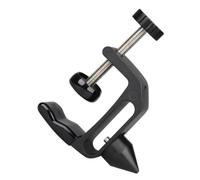 BESTonZON Multi-functional Clarinet Desktop Support Stand Adjustable Black Clamp for Clarinet Cork Polishing Practical Music Instrument Accessory