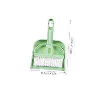 BESTonZON Multi-use Abs Cleaning Broom and Dustpan for Hamster and Bunny Cages Deformation-resistant Pet Cage Cleaning Tool for Rabbits and Small Pets