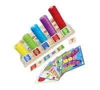 BESTonZON Multifunctional Montessori Math Puzzle Educational for Arithmetic Blocks Building Kit to Develop Skills Problem Solving and Cognitive Ability for Boys